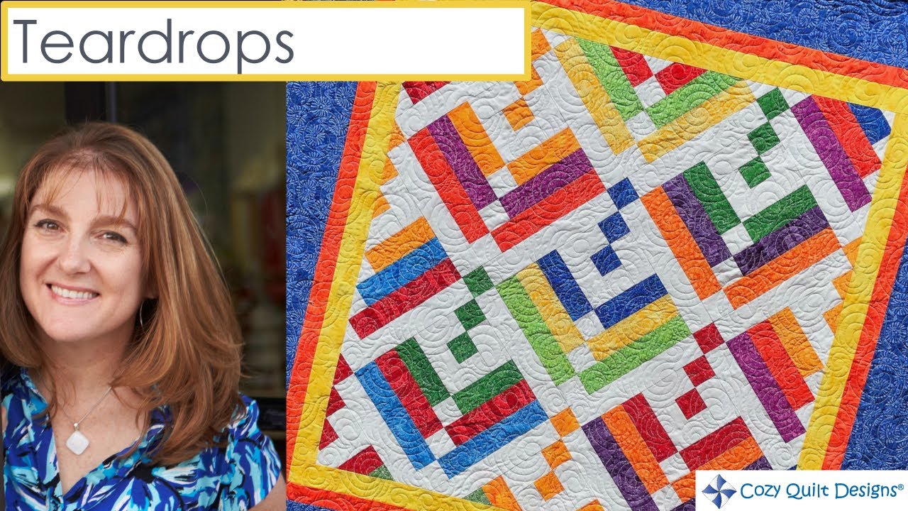 Teardrops - Strip Presentation by Cozy Quilt Designs