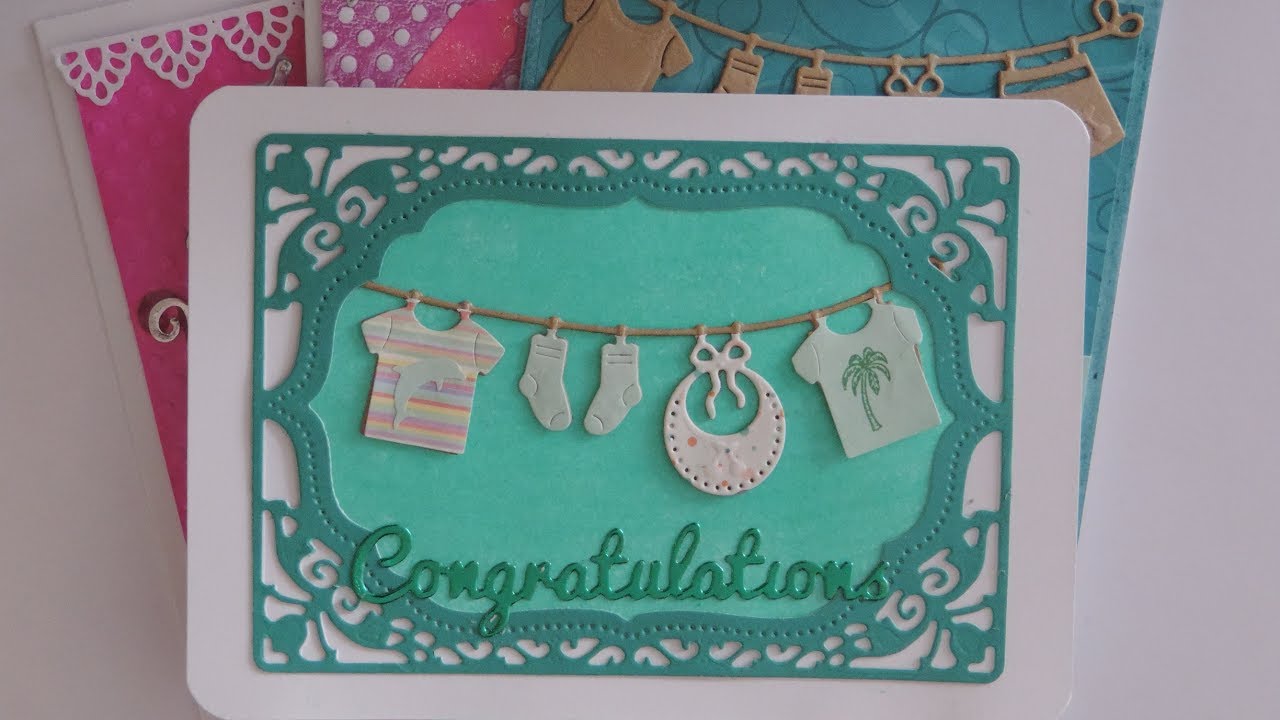 Baby Card  4 Card Ideas ( Babykarte basteln) #cardmaking #aliexpress