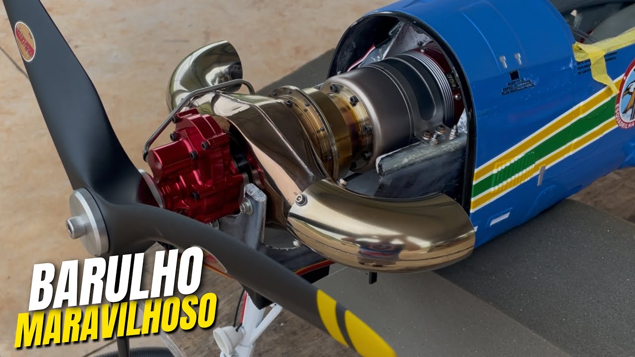 Teste de bancada TURBINA KINGTECH K-45TP TURBOÉLICE | Espetacular 🔥