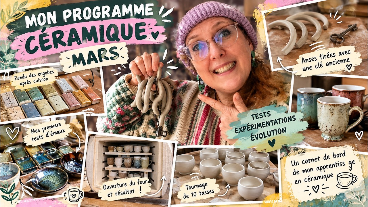 Mon CAP de céramique #25 Découverte du programme de céramique de mars | Engobes, émaux, cuisson .