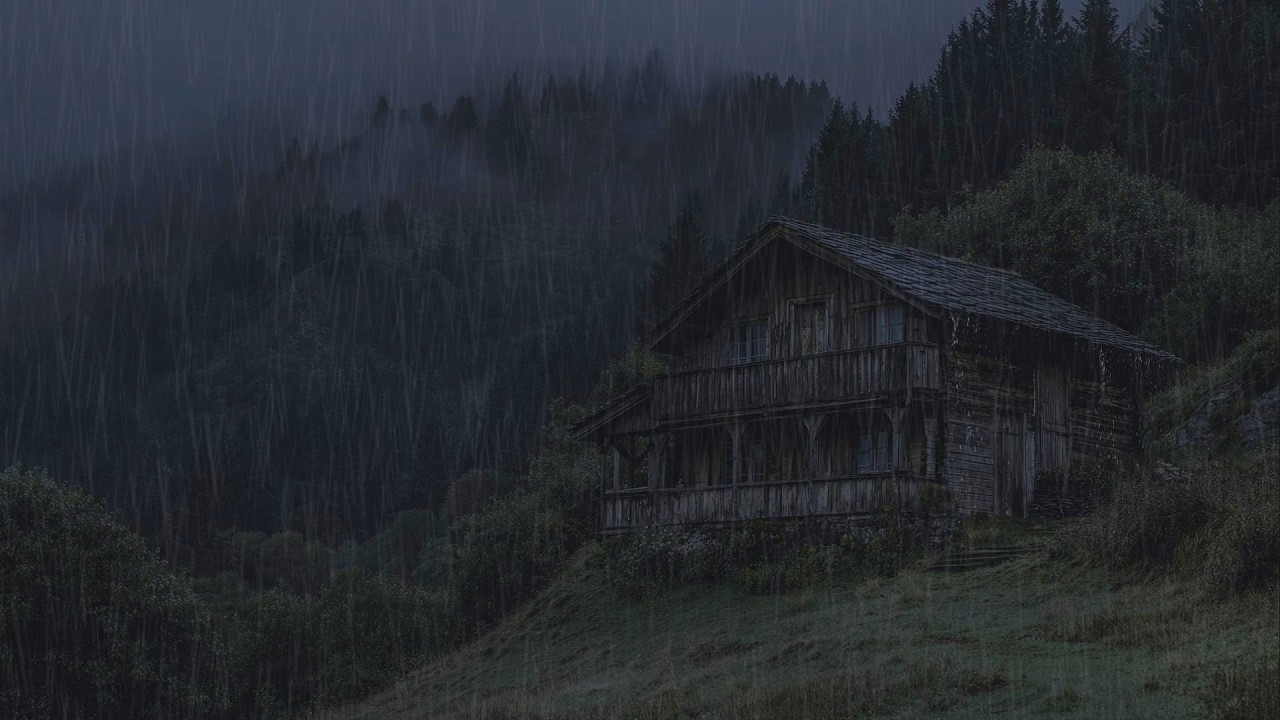 Forest Rain and Thunder Sounds for Sleeping | Gentle Night Rain for Relaxation 😴