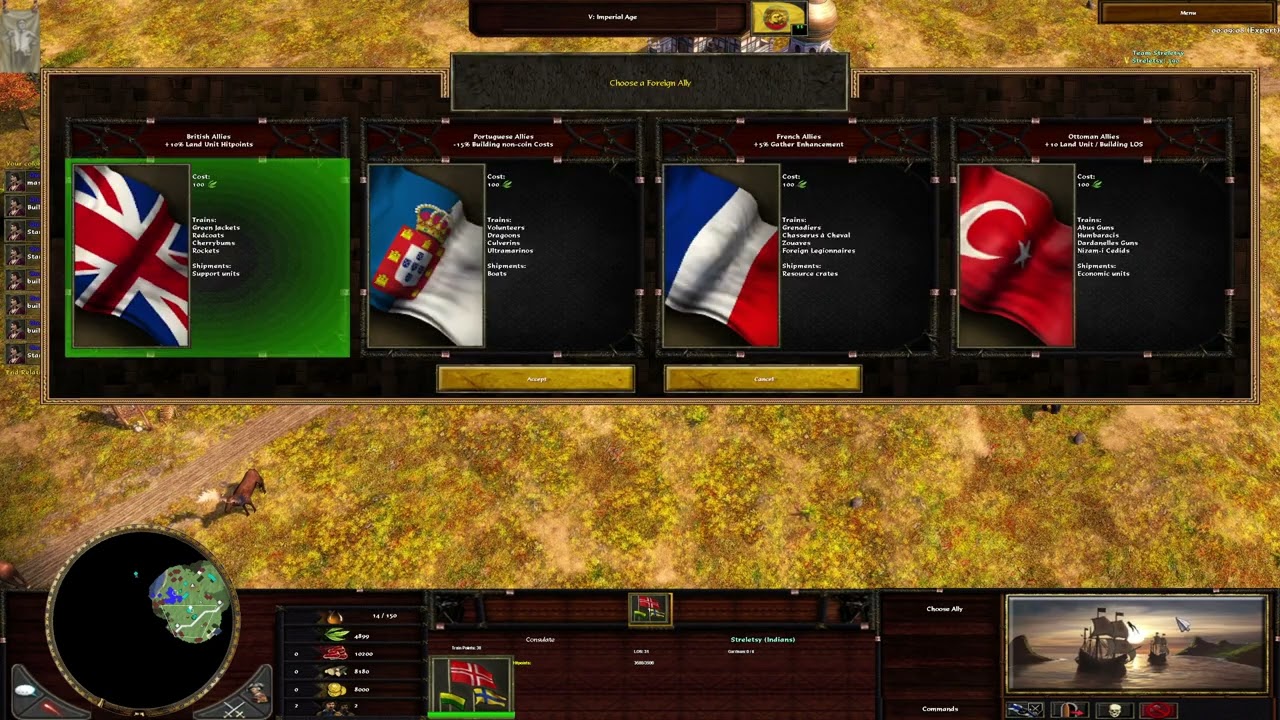 Showcasing New French and British Consulate Unit Options / Age of Empires 3 Wars of Liberty 1.1.0a