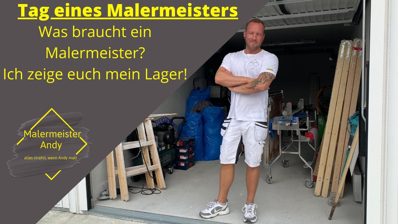 Was benötigt ein Malermeister zum arbeiten? Ich zeige euch mein Lager