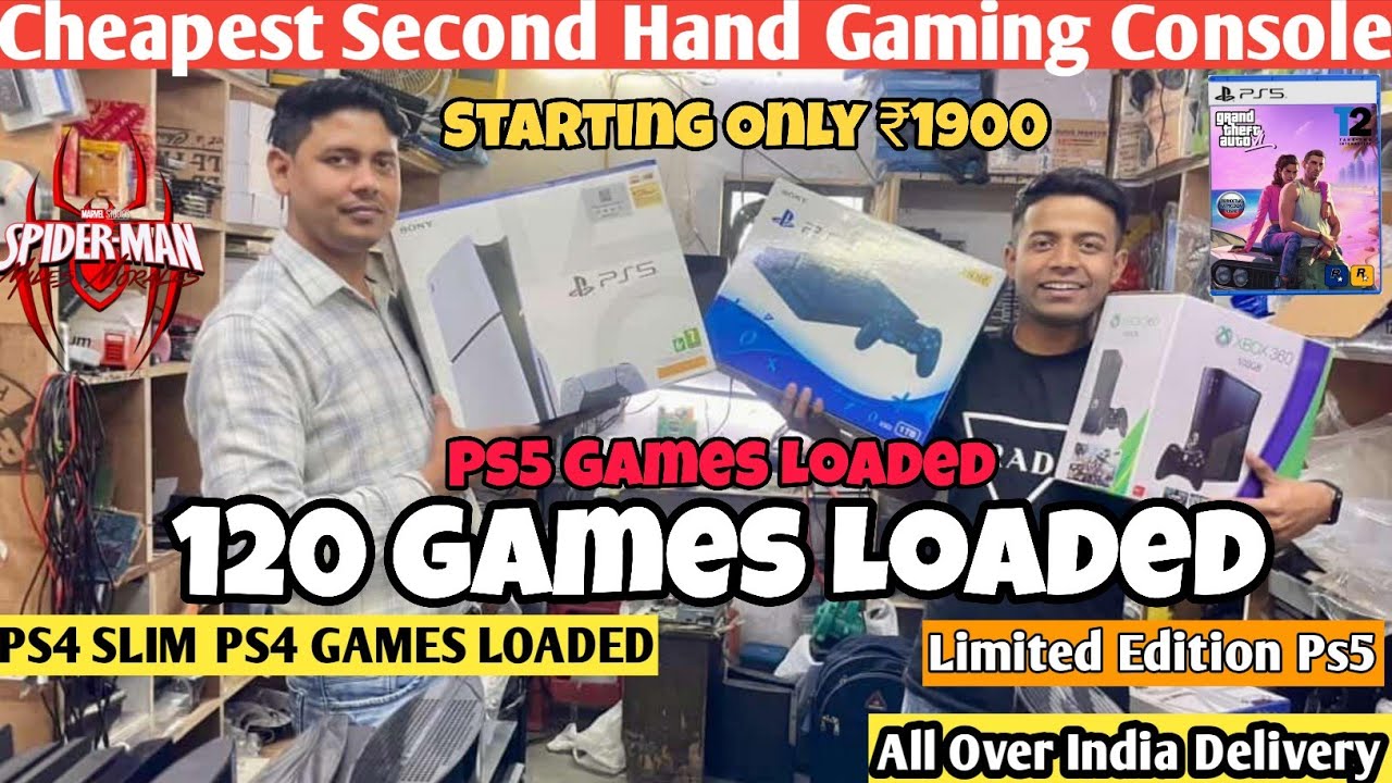 🤯Cheapest Second hand PlayStation Gaming Consoles | PS5 Game Loaded, PSP, PS4 PRO,PS3,PS4 Slim🤩💥