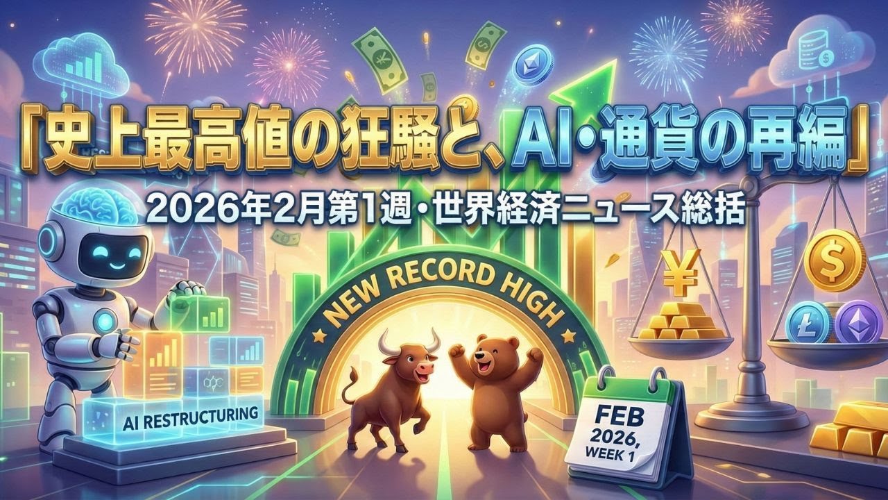 「史上最高値の狂騒と、AI・通貨の再編」2026年2月第1週・世界経済ニュース総括