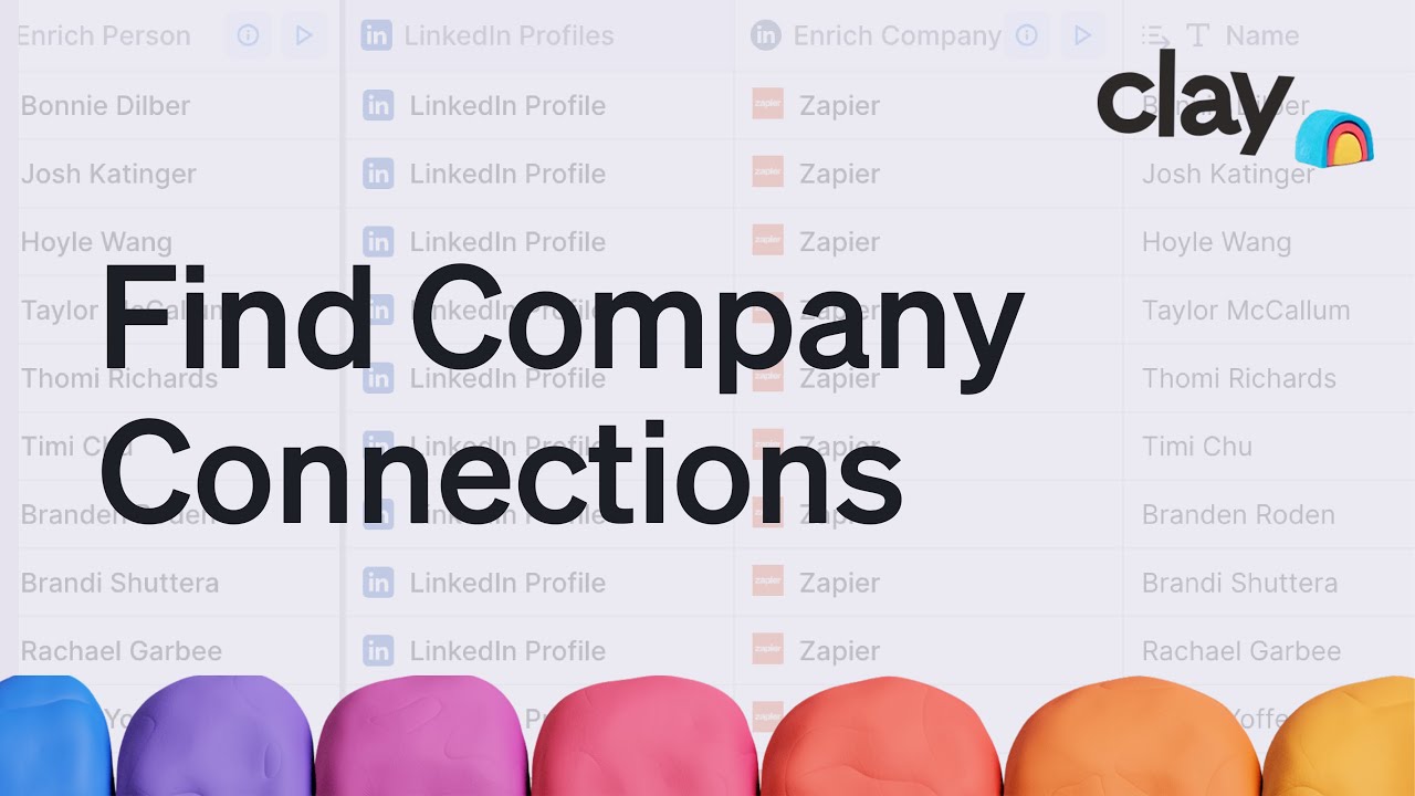 How to Find Company Connections (Investors, Competitors, and more) | Clay Sales Tutorial