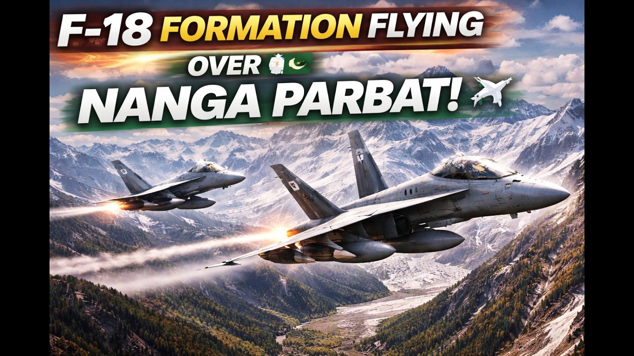 F 18's Formation Flying over Nanga Parbat