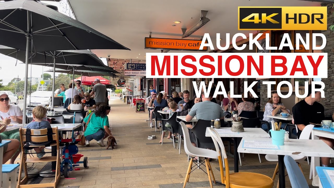 Auckland Mission Bay Walking Tour New Zealand 4K HDR