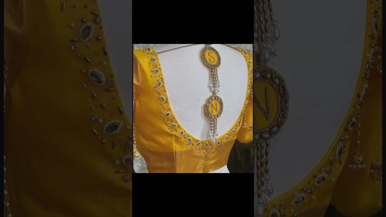 Yellow Blouse Designs For haldi 😍👌🔥#fashiontrends2025 #saree #designerblouse #trending #fashion