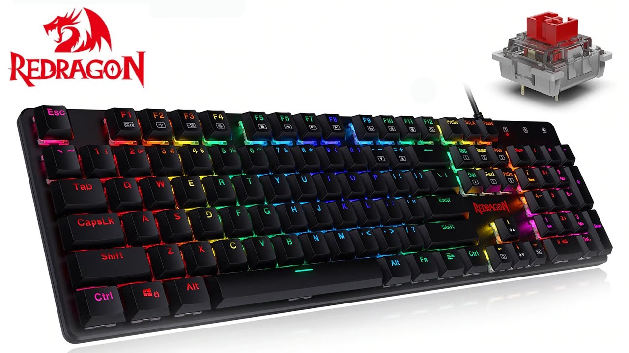 Redragon K589 Shrapnel RGB Low Profile Mechanical Gaming Keyboard | Best Budget Gaming keyboard