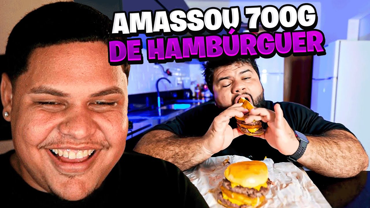 O LANCHE PARECIA UMA TORRE  - JMDECK REAGINDO: PEDI OS MAIORES HAMBURGUER DO APP