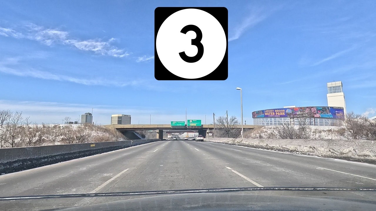 ⁴ᴷ⁶⁰ Driving New Jersey Route 3 from Secaucus, NJ to Clifton, NJ