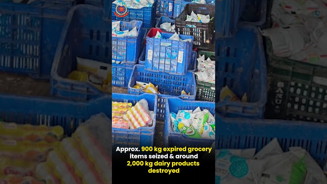 CrimeBranch busted illegal racket involved in the storage & sale of expired food & cosmetic products