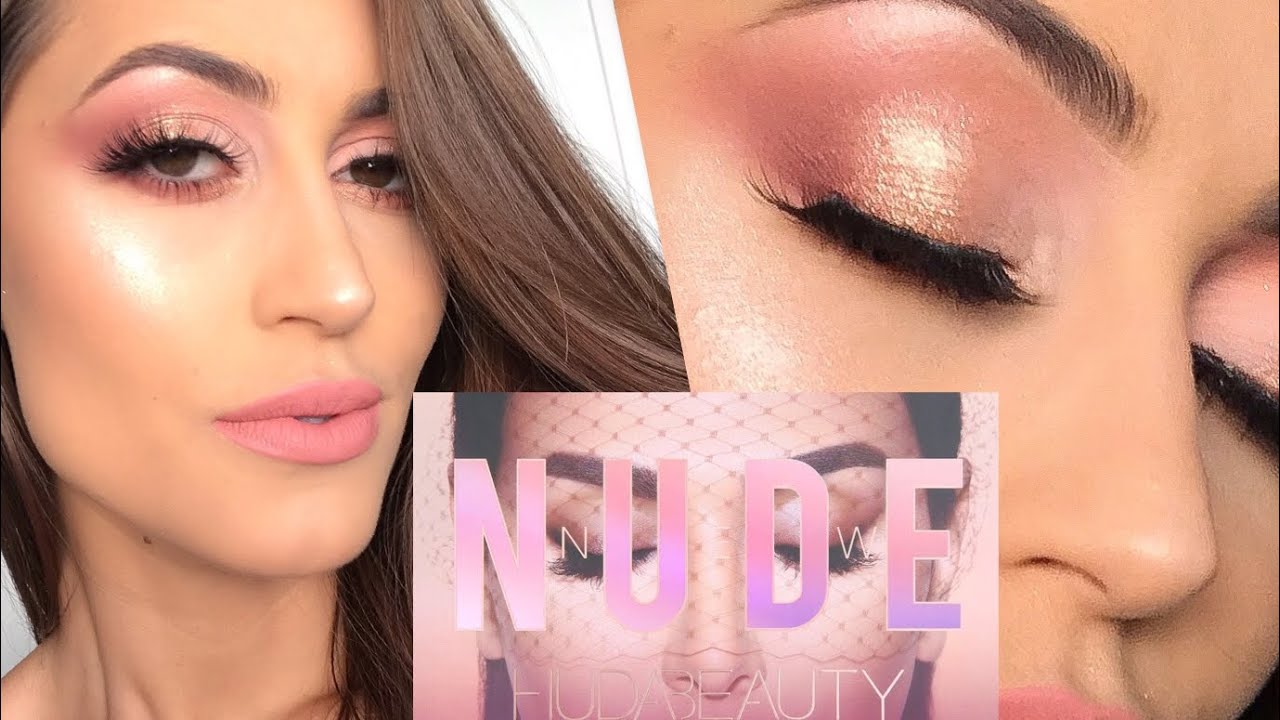 MAKE GLAM COM A PALETA NEW NUDE HUDA BEAUTY