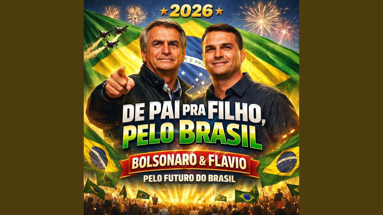 DE PAI PRA FILHO, PELO BRASIL FLAVIO BOLSONARO 2026