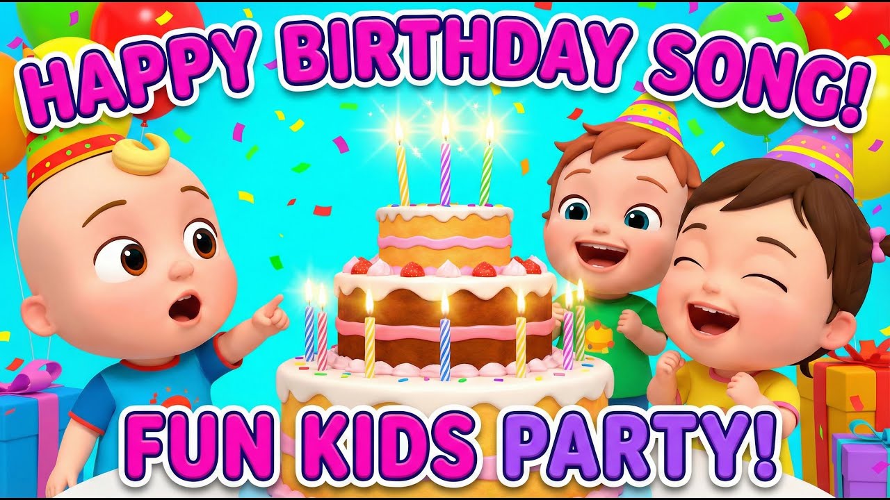 Happy Birthday to You! 🎂 Fun Birthday Song for Kids & Toddlers | Dance & Sing Along | Solavi Kids TV