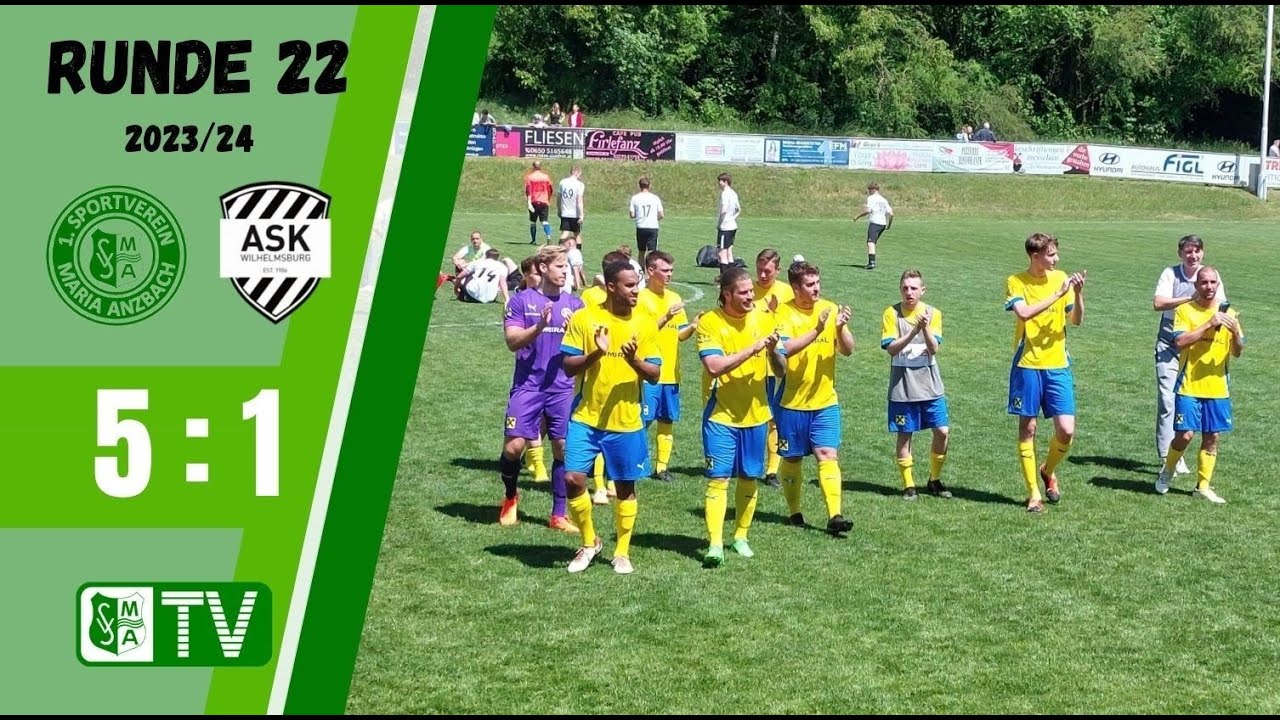 Wieder gedreht! 1. SV Maria Anzbach vs. ASK Wilhelmsburg