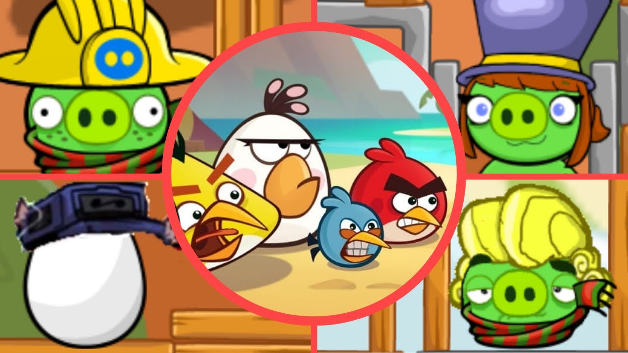Angry Birds Pig Panic - All Bosses (Luta dos Bosses)