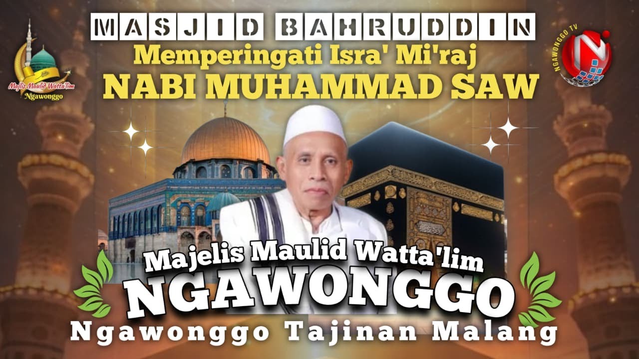 Masjid Bahruddin Bersholawat Bersama Majlis Maulid Watta'lim Ngawonggo