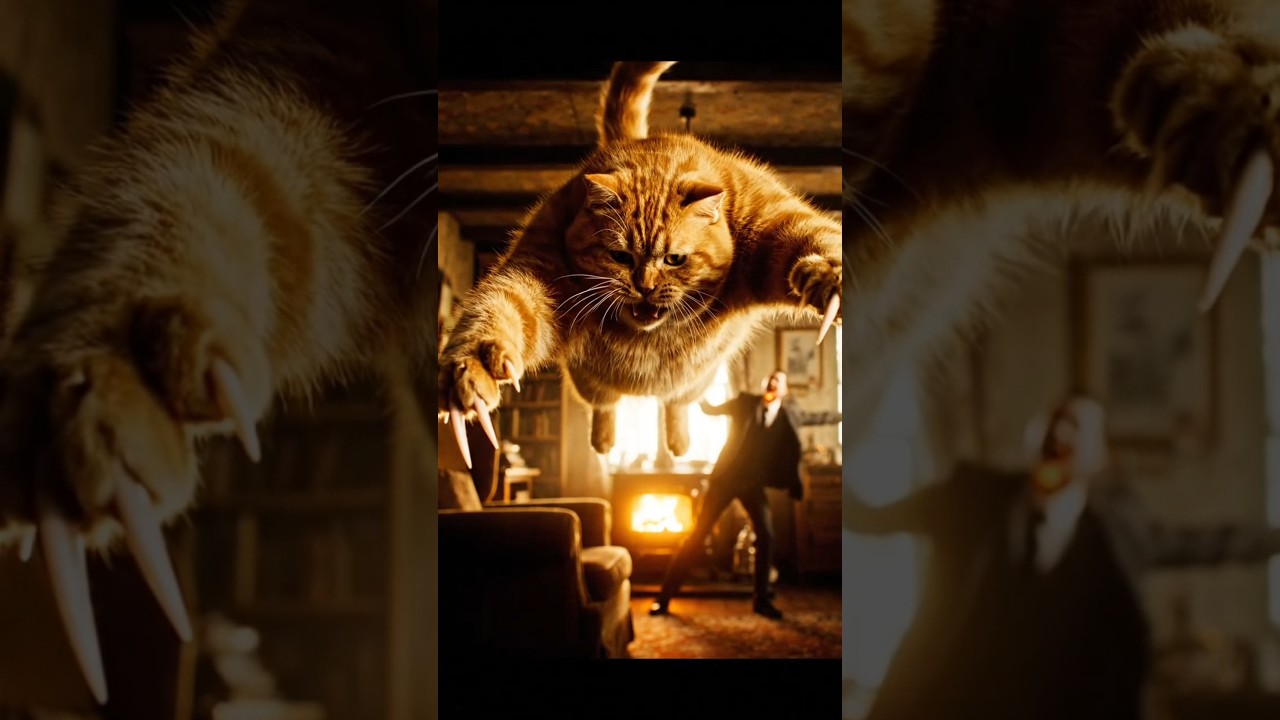 Oyen Destroy Vampire#cat #story #funny #funnyshorts #funnycats #cute #cutecat #vampire #animals