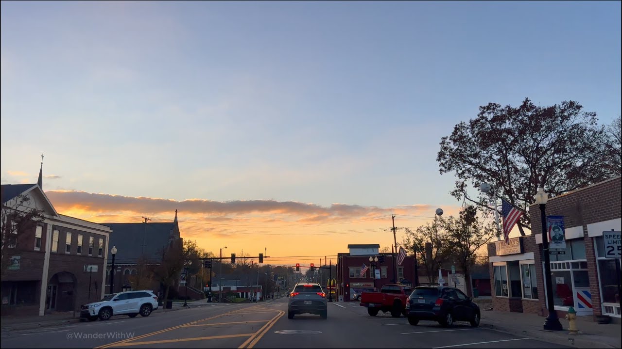 Driving Around Rootstown and Ravenna, Ohio in 4K #autumn #natural sounds #smalltowncharm #driveinusa