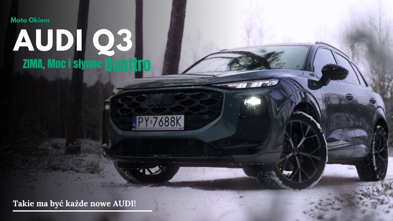 265 KM, quattro i śnieg&hellip; Audi Q3 mnie ZASKOCZYŁO | Test Moto Okiem