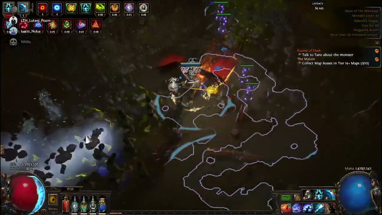 Path of Exile 3.19 Totem Freezing Pulse/Ice spear vs T16   5L skill