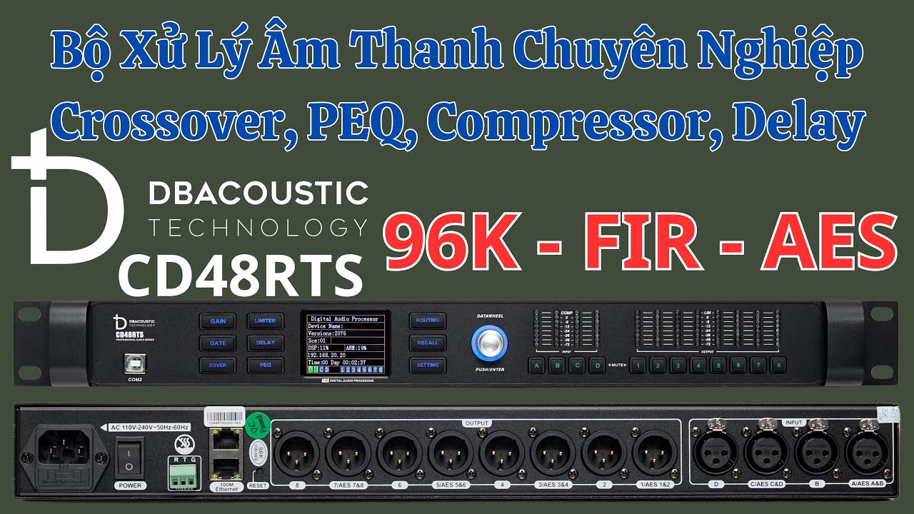 Crossover CD48RTS, Quản L&yacute; Loa Chuy&ecirc;n Nghiệp