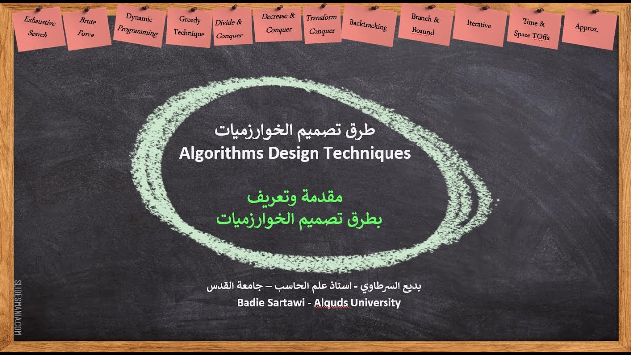 Introduction to Algorithm Design | مقدمة في تصميم الخوارزميات