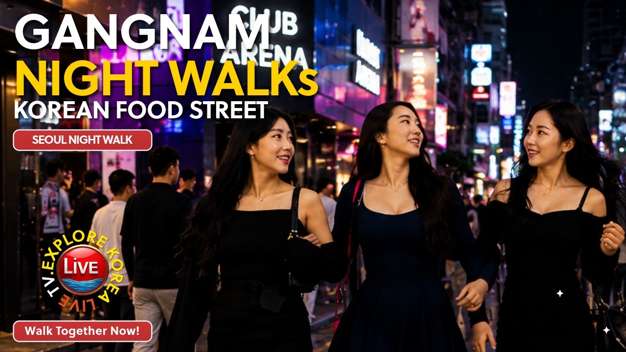 Live Korea 2026 🔴 Seoul Nightlife Gangnam[강남] Fantastic Seoul walk | New year walking tour