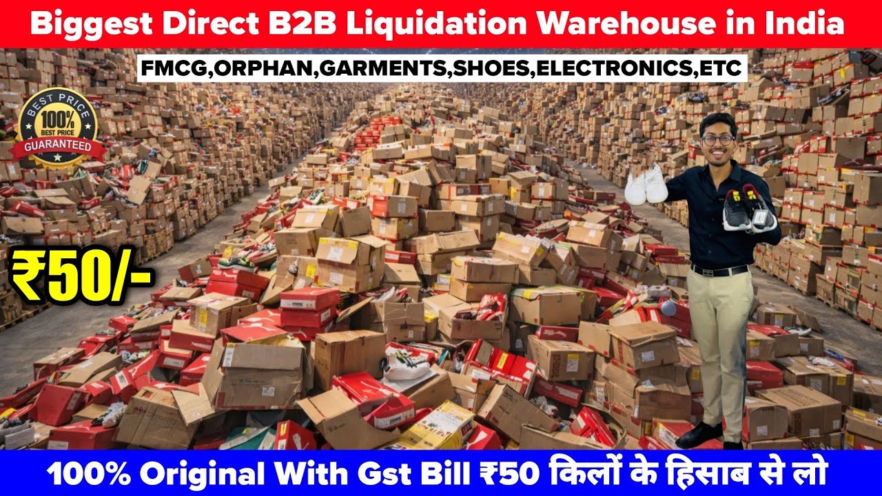 Biggest Warehouse Of Liquidation Lot | 98% Off | With Gst Bill| Branded Factory Sale Bhilwara