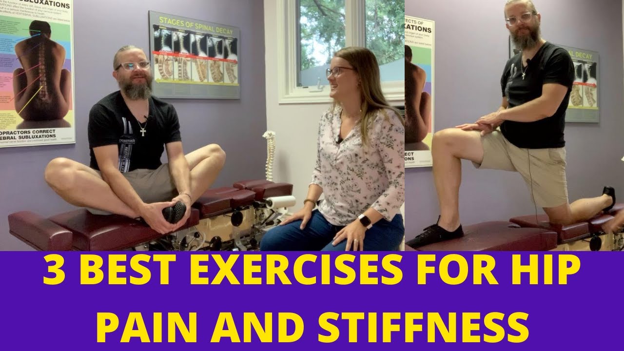 3 BEST EXERCISES FOR HIP PAIN AND STIFFNESS | Newmarket chiropractors | Dr. Joshua and Dr. Kristina