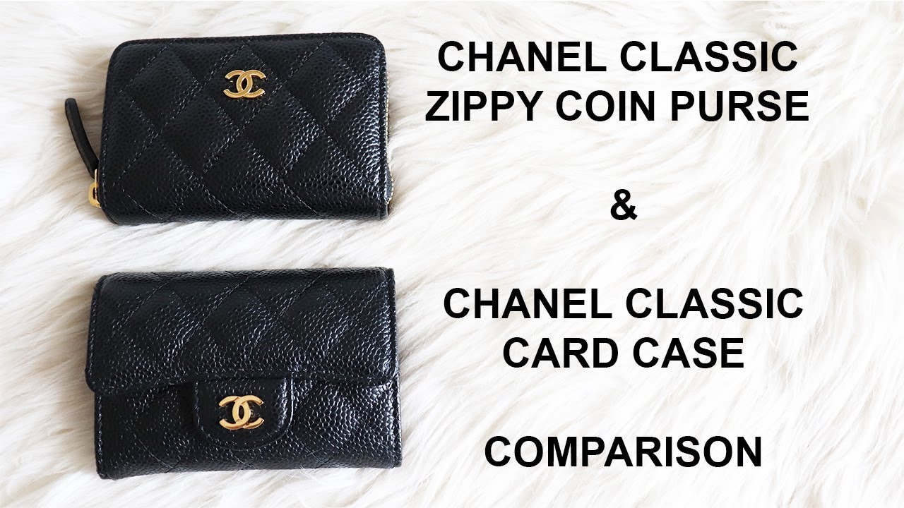 CHANEL CLASSIC CARD CASE n ZIPPY COIN PURSE COMPARISON