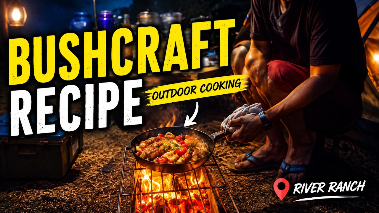 Bushcraft Cooking In The Wild River -1806 Royal Dutch Beer in the  Bonfire