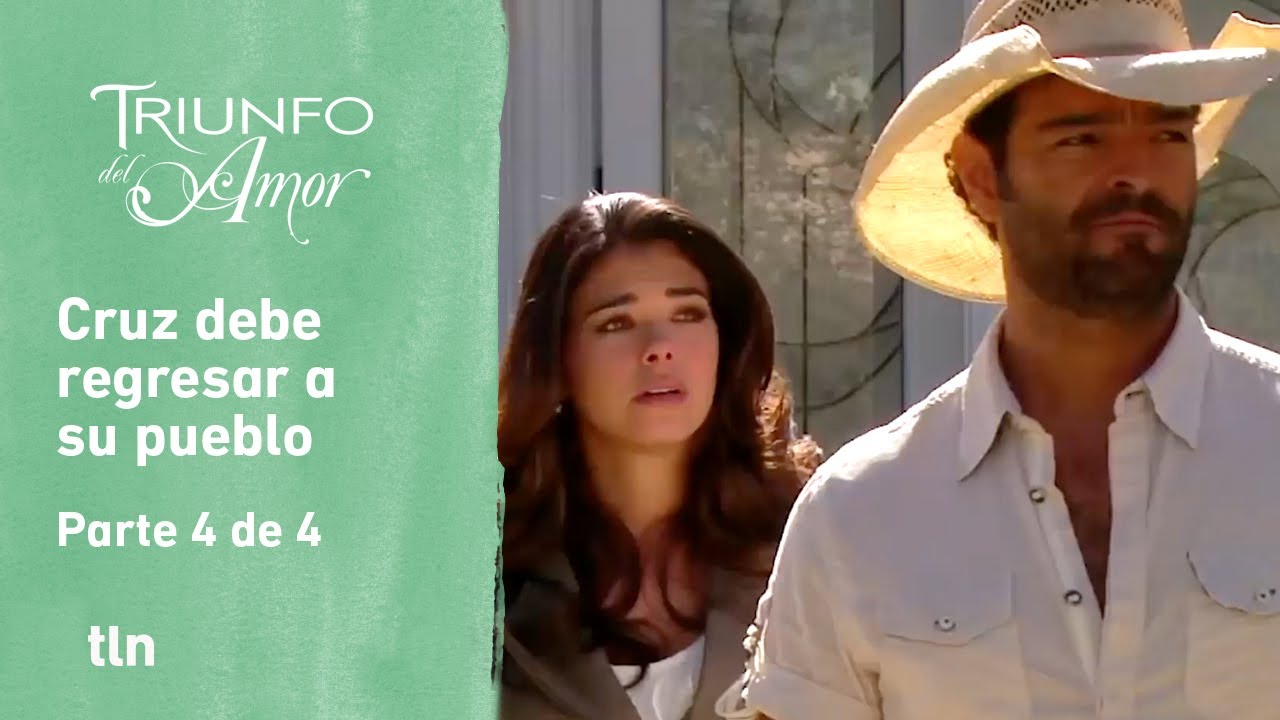 Triunfo del amor 4/4: Fer se asombra ante la despedida de Cruz | C-64 | tlnovelas