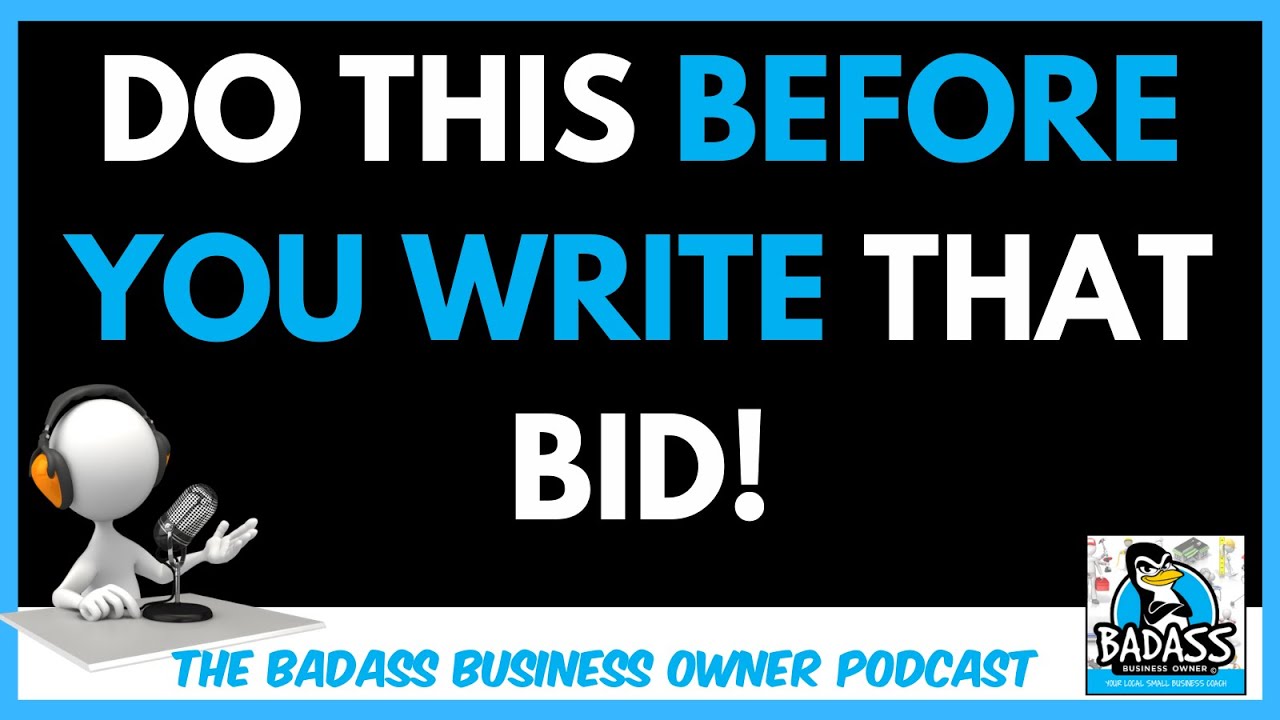 Do This Before You Write that Bid! |  Don't Let Your Bid Cost You Potential Profits!