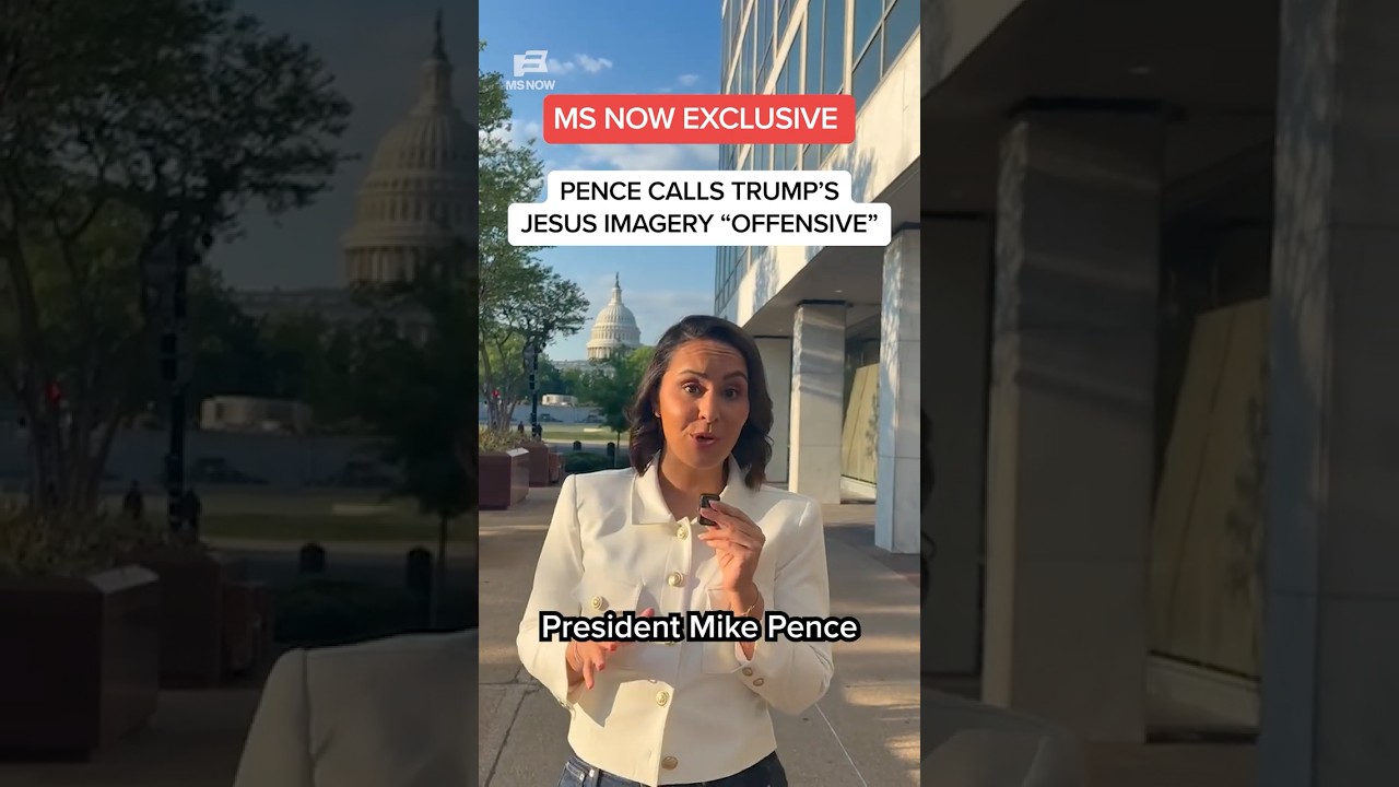 MS NOW EXCLUSIVE: Pence calls Trump's AI Jesus Imagery 'offensive'