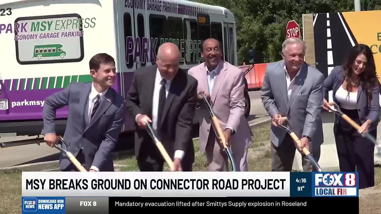 New shuttle road at New Orleans airport