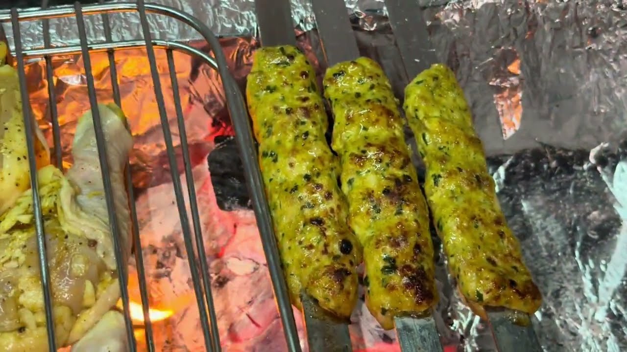 How to Charcoal Grill the Chicken Kofta 