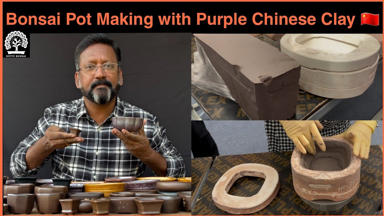 Step by Step Bonsai Pot Making with Chinese Clay 🇨🇳