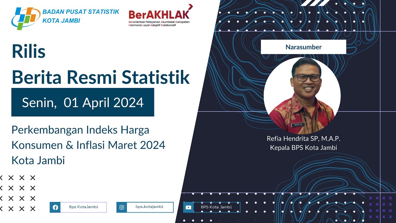 Rilis Berita Resmi Statistik Bulan April 2024