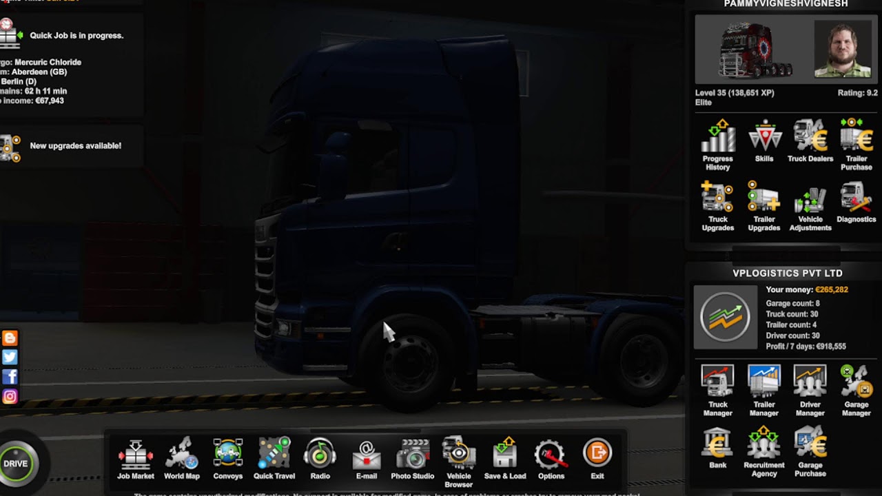 EURO TRUCK SIMULATOR 2 | CARGO MARKET | MEDICAL EQUIQMENTS | 1085KM | UK TO GERMANY