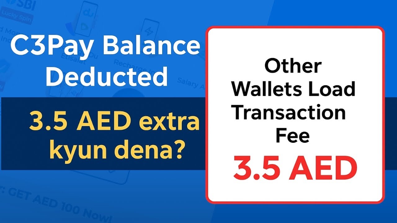 C3Pay 3.5 AED Deduction Explained | C3Pay Ka 3.5 AED Cut Kyun Ho Raha Hai? Pura Naya Update 2025