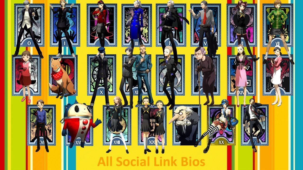 Persona 4 Golden: All Social Link Bios