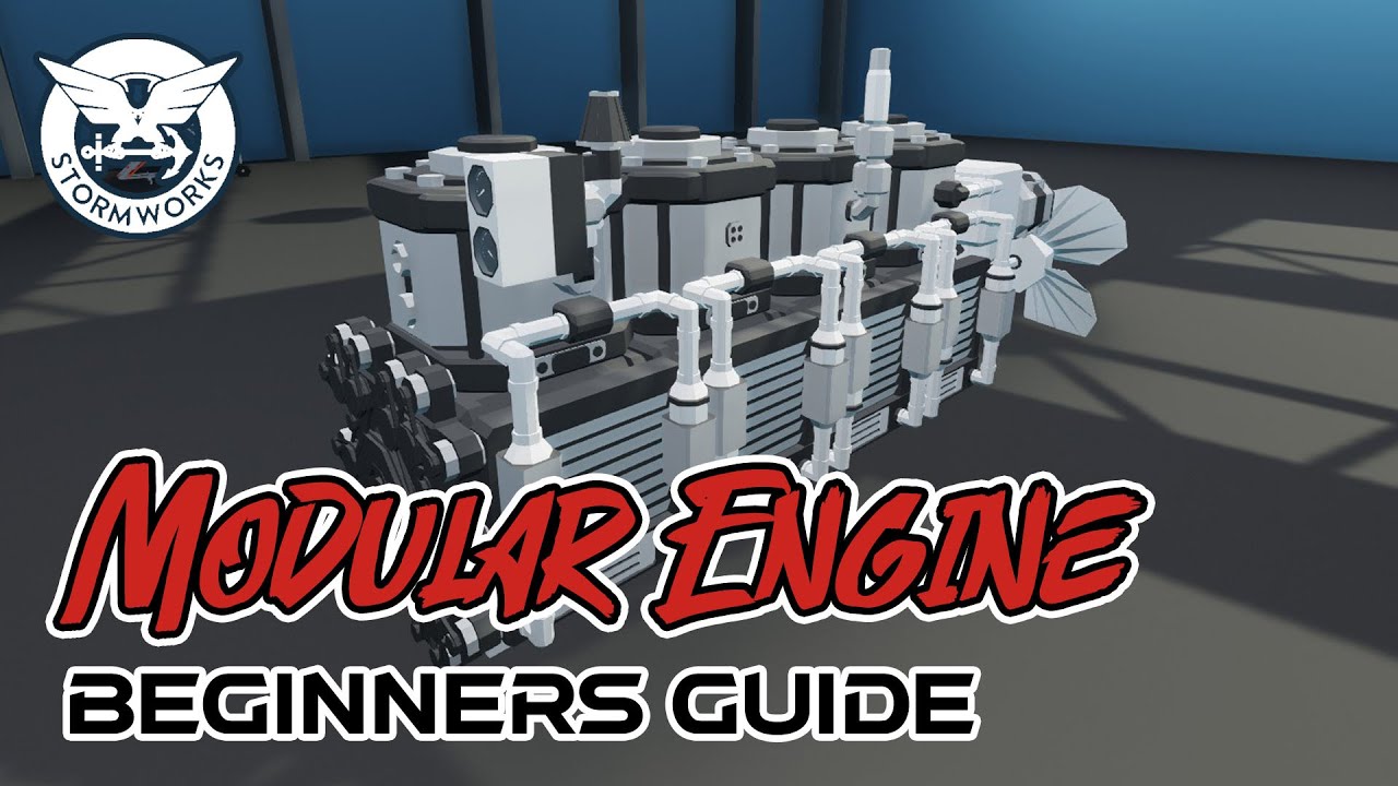 4cyl 5x5 Modular Engine Build Stormworks Tutorial - How To