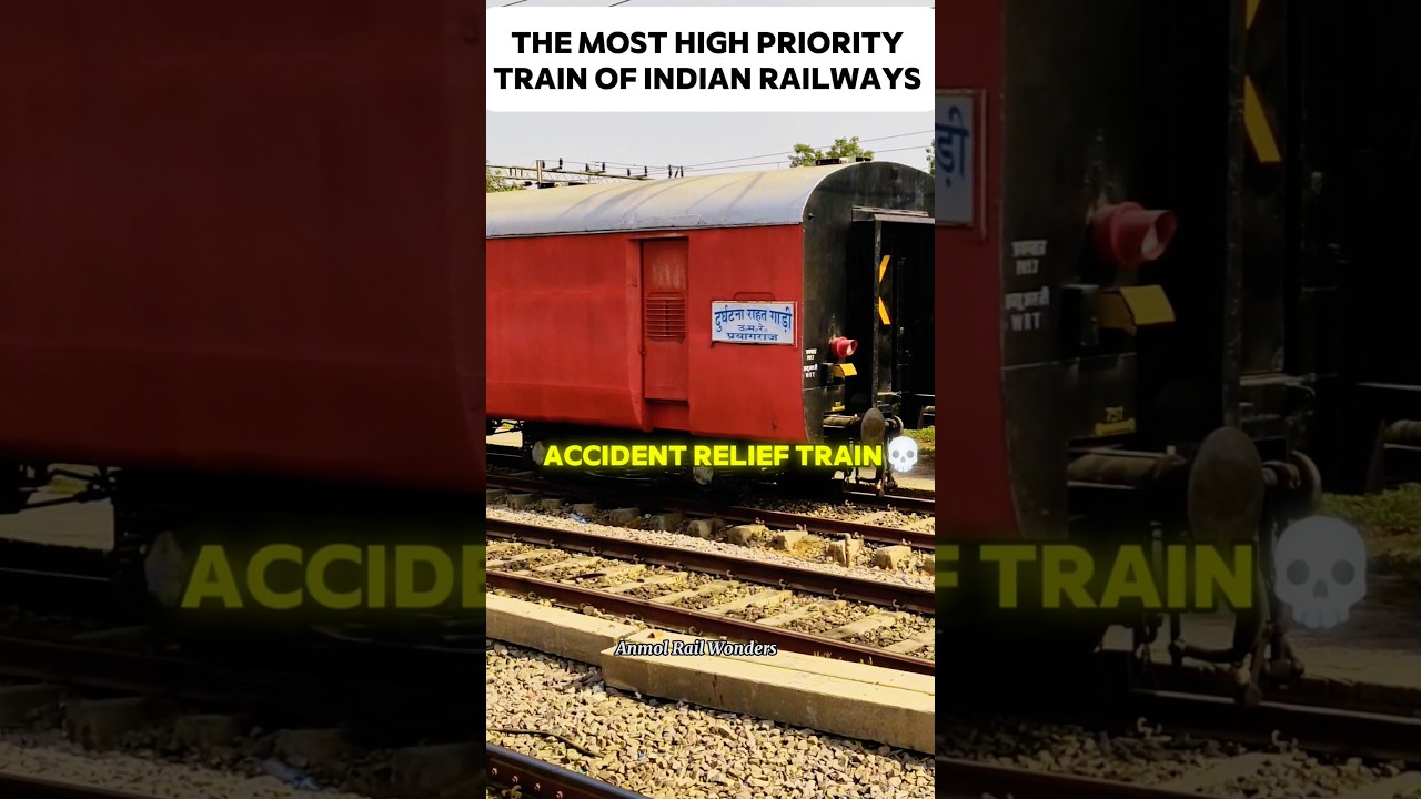 Highest Priority Train of Indian Railways! 🚨#accidentreliftrain#indianrailways#railway#trainshorts