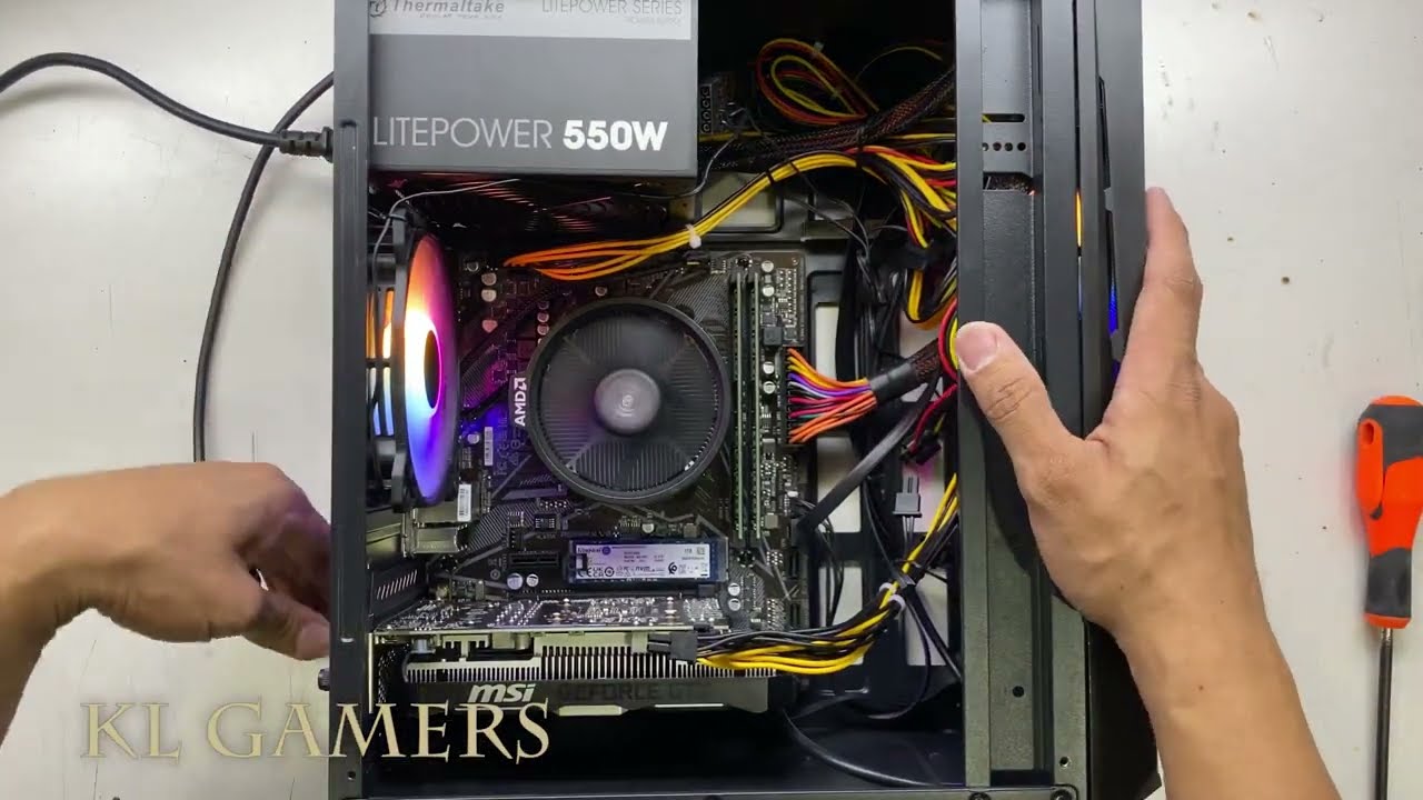 AMD Ryzen 5 5500 GIGABYTE A520M K V2 msi GTX1650 VENTUS Gaming PC Build