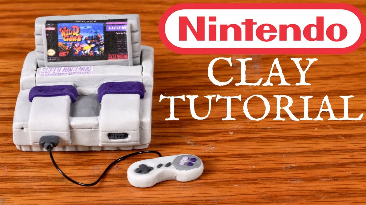 Making A Minature Super Nintendo Using Polymer Clay - Tutorial -
