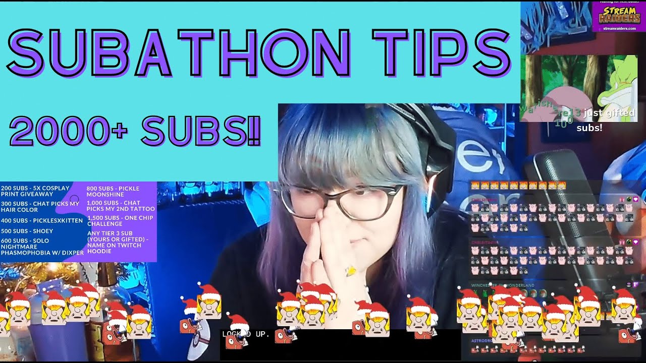 Twitch Subathon Tips | How To Get Over 2000 Subs!