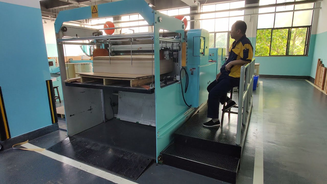 Factory Tour BINBAO SCT Model Paper Roll To Sheet Cutting Machine In Container Label Product Factory